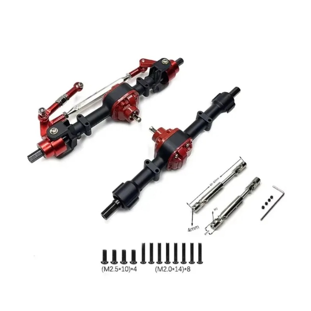 Rc Truck Monster - Metalen Voor- en Achteras voor Met