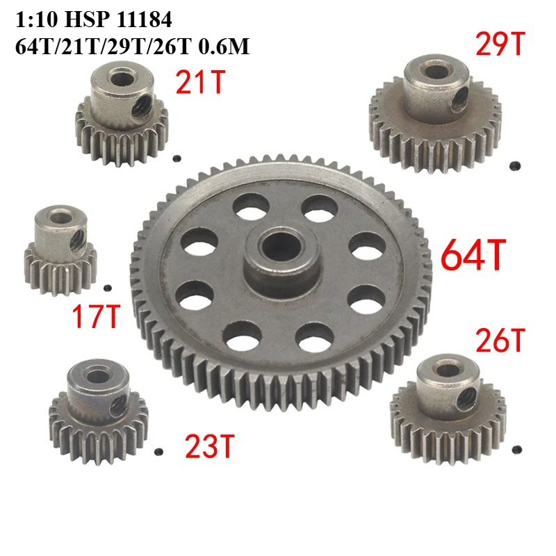 Rc Truck Monster - 1/5 stuks 11184 Stalen Metalen Spur