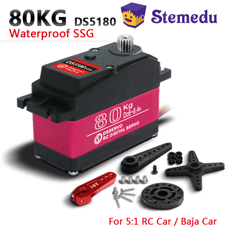 Servo Metal Gear - Dsservo Waterdichte DS5180 80KG Hoge Snelheid