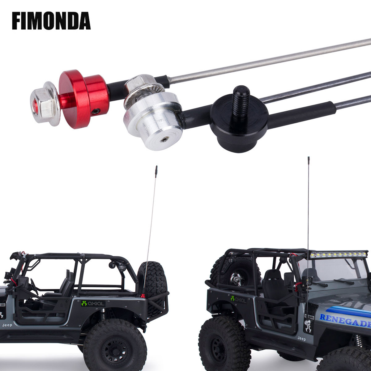 Hobby Zone Rc - 50 cm Metalen Verstelbare Simulatie Antenne