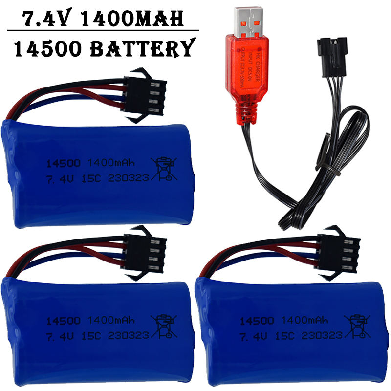 7.4V 1400mAh 14500 Lithium-Ion - Rc Hobby Truck recensie en prijs