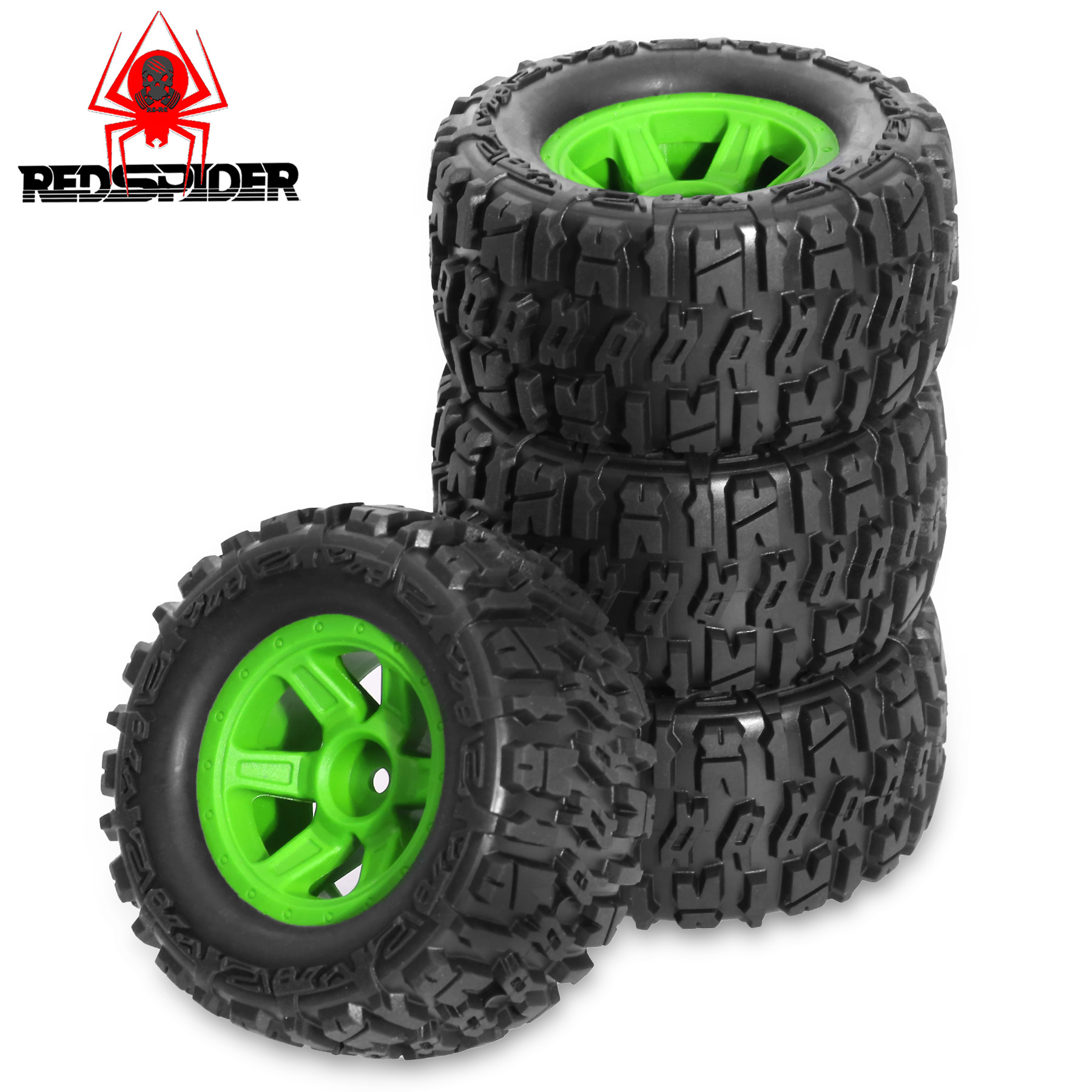 90 mm skidproof rubberen wielb - Rc Truck Monster recensie en prijs