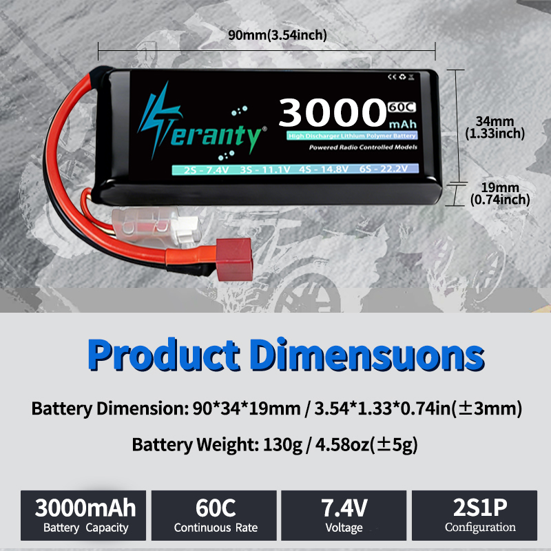 TERANTY 2S 3000mAh Lipo Batter - Rc Hobby Truck recensie en prijs