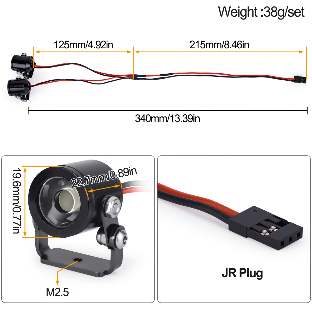 RC Auto LED Licht Koplamp Spot - Rc Crawler 4X4 recensie en prijs
