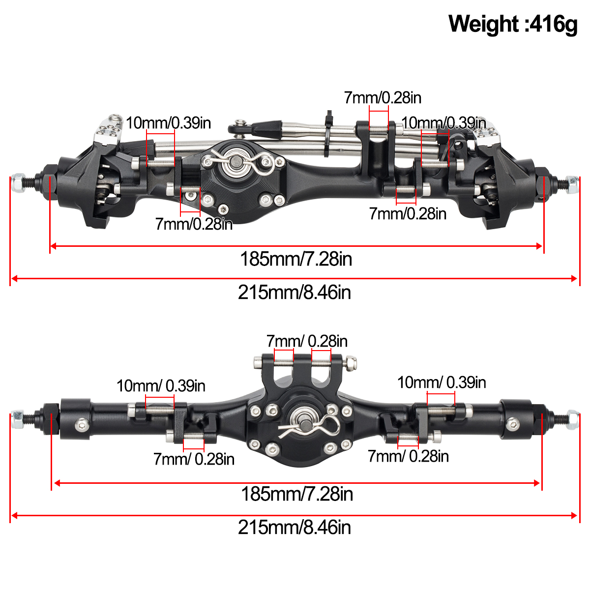 CNC Aluminium Voor Achter F10T - Hobby Zone Rc recensie en prijs