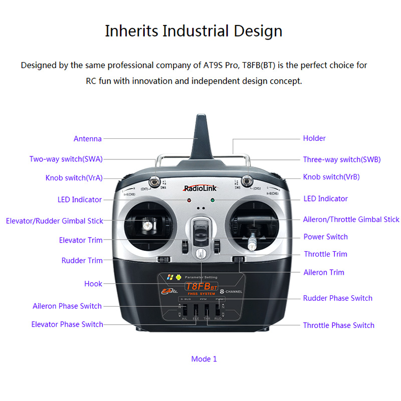 Radiolink T8FB V2 8CH RC Zende - Receiver Sbus 8Ch recensie en prijs
