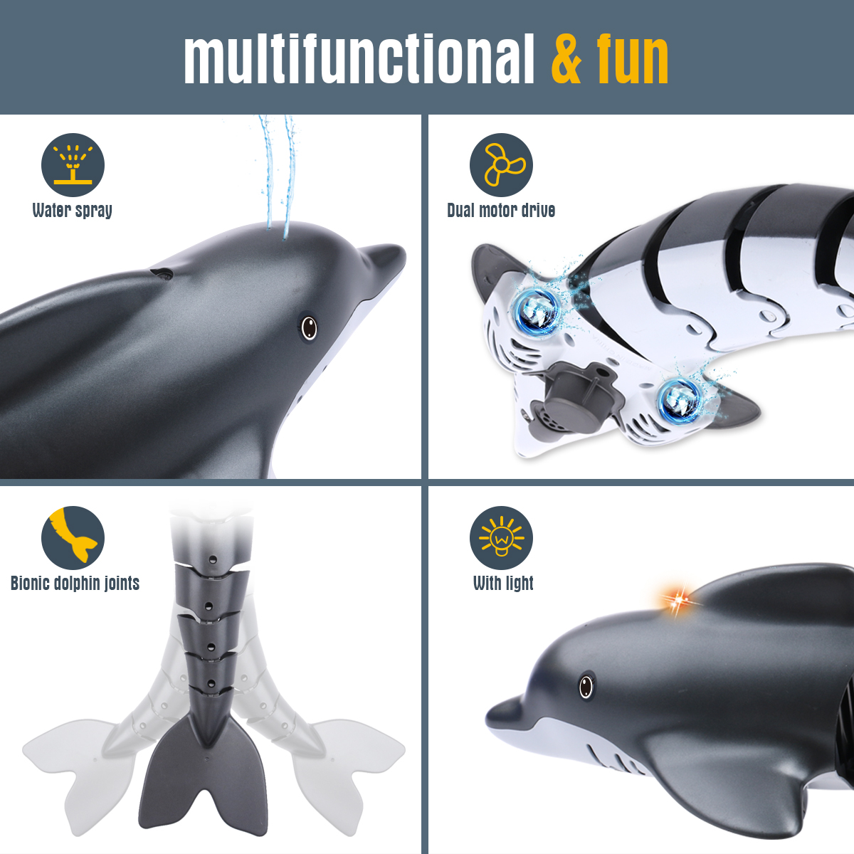 Haai Rc Dolfijn Walvis Spray W - Rc Submarine Water recensie en prijs