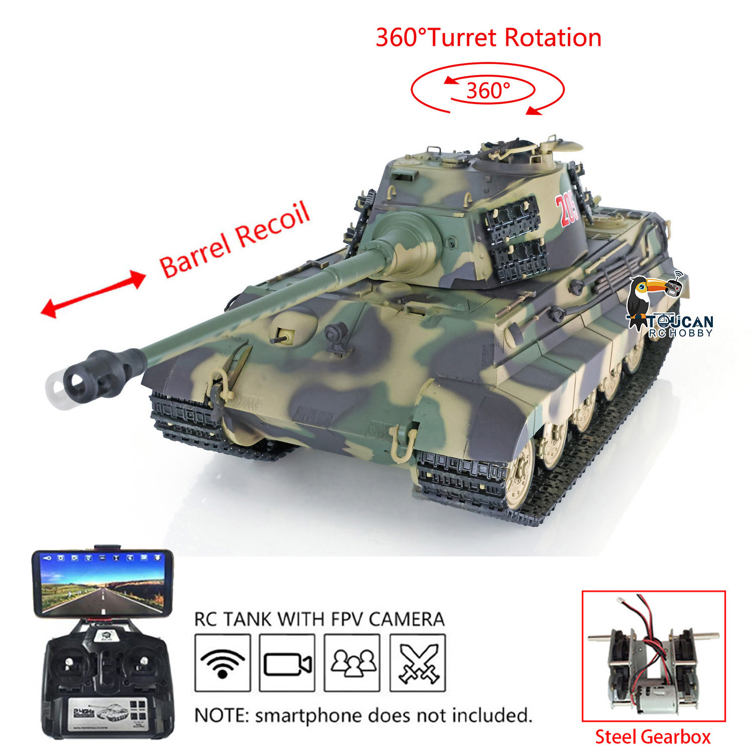 Heng Long RC Panzer Tanks 1/16 - Rc Hobby Kings recensie en prijs