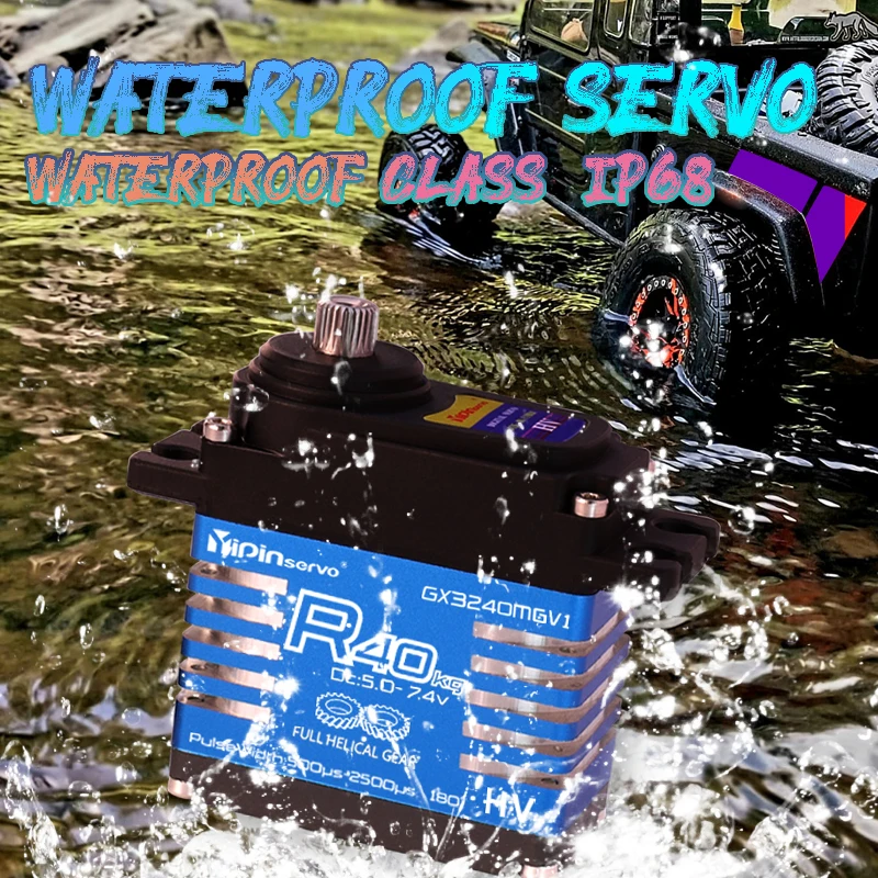 Waterdichte IP68 RC Servo 40kg - Servo Metal Gear recensie en prijs