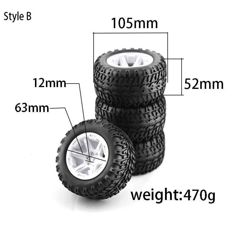 4PCS RC Monster Truck Wielen B - Rc Truck Monster recensie en prijs