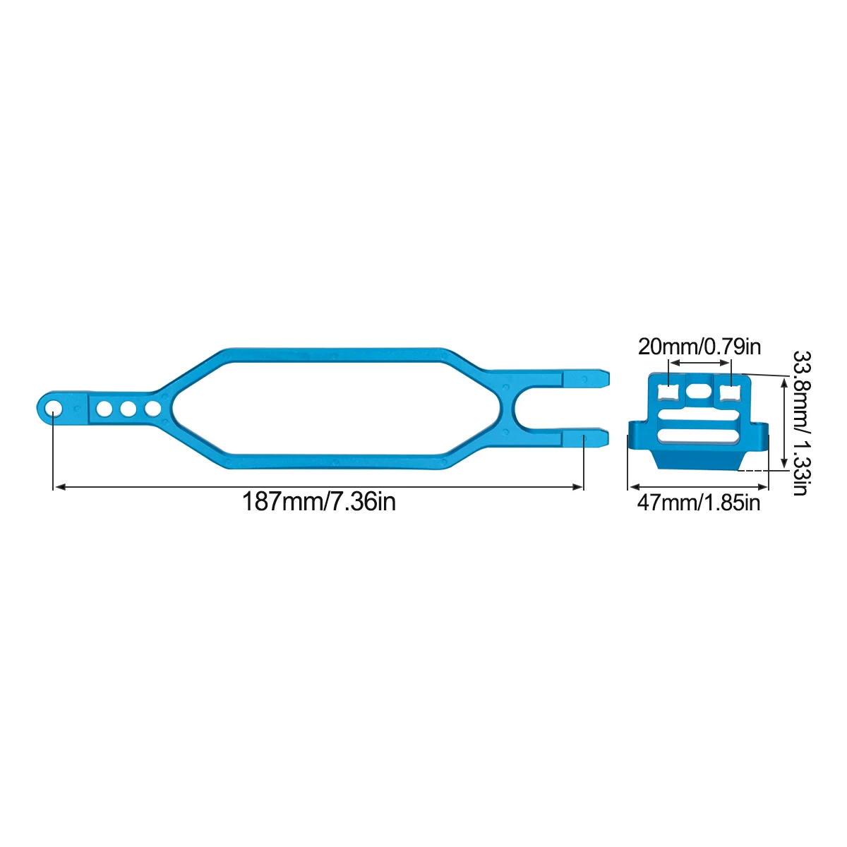 CNC Aluminium Hold Down Batter - Hobby Zone Rc recensie en prijs