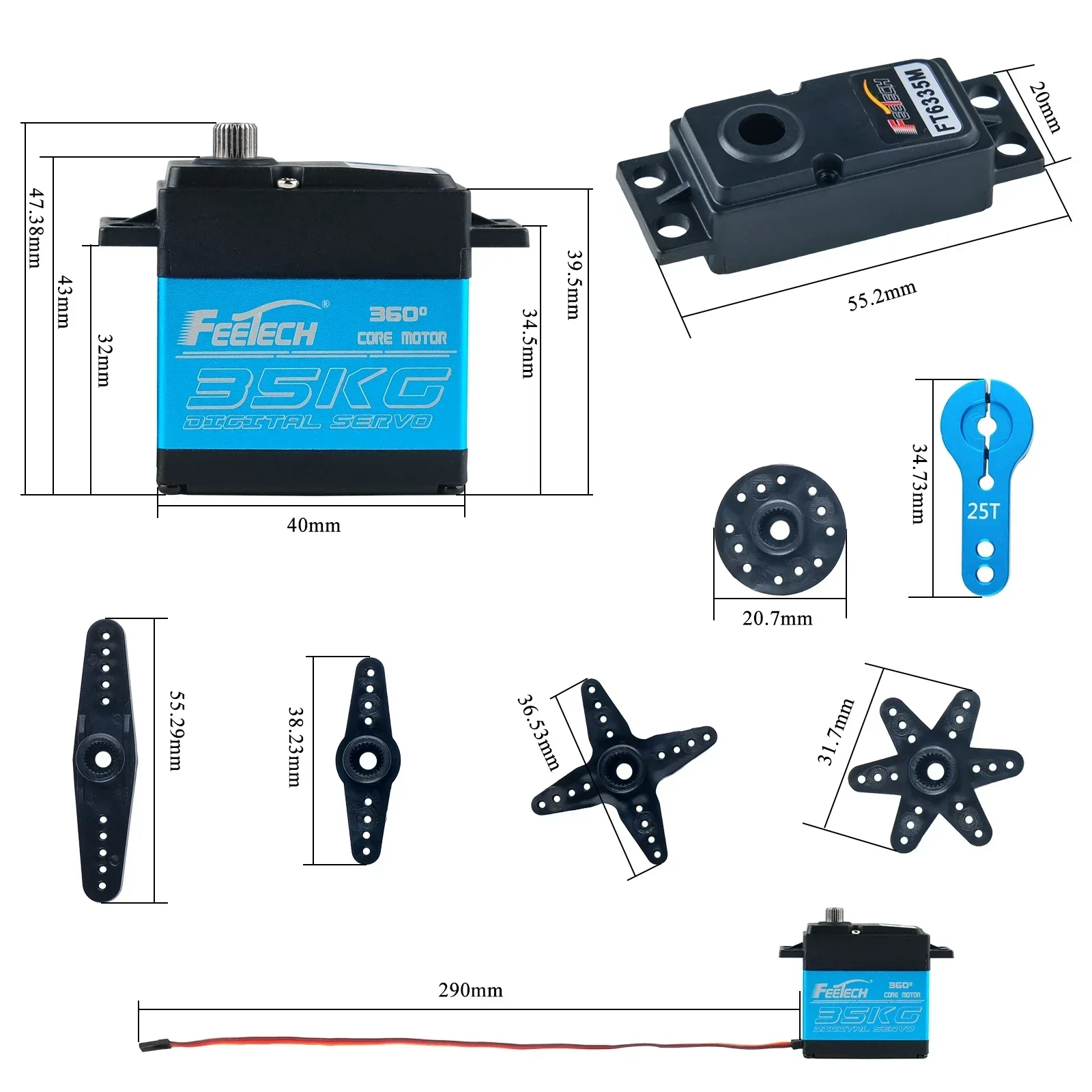 Feetech FT6335M Digitale RC Se - Servo Metal Gear recensie en prijs