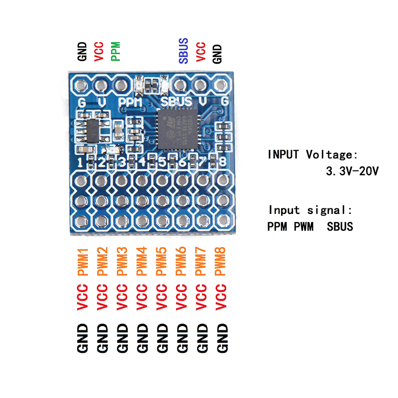 8CH PWM PPM SBUS Signaal Conve - Receiver Sbus 8Ch recensie en prijs